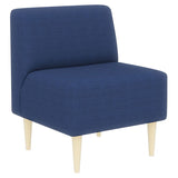 おしゃれ カフェチェア ダイニングチェア | LDスリム 1P-アームレス/脚NA デニム生地