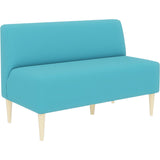 カフェチェア イス カフェ | LDスリム 2P-アームレス/脚NA ソフィア生地