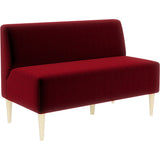 ダイニングソファ いす リビング | LDスリム 2P-アームレス/脚NA モケット生地