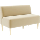 ダイニングソファ いす リビング | LDスリム 2P-アームレス/脚NA モケット生地