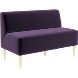 ダイニングソファ いす リビング | LDスリム 2P-アームレス/脚NA モケット生地