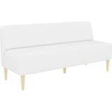 食卓椅子 ロビーチェア ロビー | LDスリム 3P-アームレス/脚NA 合皮生地