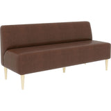 食卓椅子 ロビーチェア ロビー | LDスリム 3P-アームレス/脚NA 合皮生地