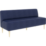 食卓椅子 ロビーチェア ロビー | LDスリム 3P-アームレス/脚NA 合皮生地