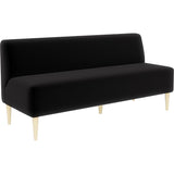 カフェ 家具 商業施設 | LDスリム 3P-アームレス/脚NA モケット生地