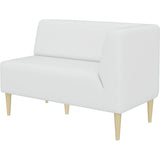 カフェチェア 木 コンパクト | LDスリム 2P-L/脚NA 合皮生地