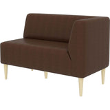 カフェチェア 木 コンパクト | LDスリム 2P-L/脚NA 合皮生地