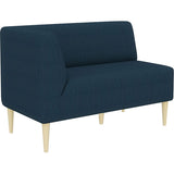 リビング ダイニングチェア | LDスリム 2P-R/脚NA デニム生地