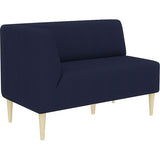 リビング ダイニングチェア | LDスリム 2P-R/脚NA デニム生地