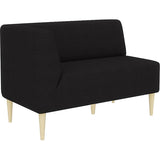 リビング ダイニングチェア | LDスリム 2P-R/脚NA デニム生地