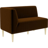 ショップ ダイニングソファー 読書 | LDスリム 2P-R/脚NA モケット生地