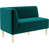 ショップ ダイニングソファー 読書 | LDスリム 2P-R/脚NA モケット生地