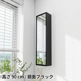 ミラーキャビネット 鏡扉 | WallBox7-DXミラー Hnine 薄型 black