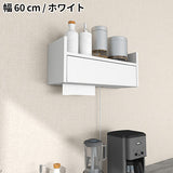 ウォールシェルフ | ペーパー配線BOX ダブル 木目