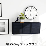 ウォールシェルフ 扉付き | WallBox7-DX E 単品M 木目