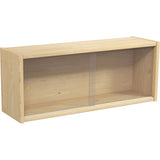 ウォールシェルフ ガラス扉 | 能登ヒバ WallBox7 B-750 Glass