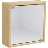 ウォールラック 壁掛けラック | 能登ヒバ WB-DXミラー D-400 M 棚付き