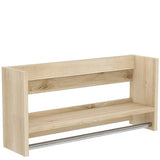 ハンガーラック 壁掛けハンガーラック | Mirai ウォールハンガーラック 802038木目