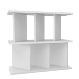 ディスプレイラック 間仕切りシェルフ | パーテーションラック 3×2/D30木目