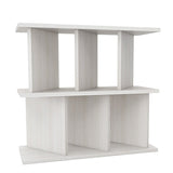 ディスプレイラック 間仕切りシェルフ | パーテーションラック 3×2/D30木目