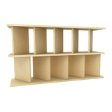 本棚 パーテーションラック | パーテーションラック 5×2/D30木目