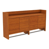 壁掛けハンガーラック ウォールシェルフ | Mirai ウォールハンガーラックDX 1202560 木目