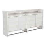 壁掛けハンガーラック ウォールシェルフ | Mirai ウォールハンガーラックDX 1202560 木目