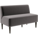 木 カフェ ナチュラル | LDスリム 2P-アームレス/脚DBR モケット生地