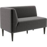 ラウンジチェア ロビー ラウンジ | LDスリム 2P-R/脚DBR モケット生地