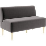 ダイニングソファ いす リビング | LDスリム 2P-アームレス/脚NA モケット生地