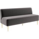 カフェ 家具 商業施設 | LDスリム 3P-アームレス/脚NA モケット生地