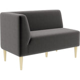 ショップ ダイニングソファー 読書 | LDスリム 2P-R/脚NA モケット生地