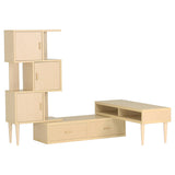 伸縮テレビ台 キャビネット | T-003 T3-altoDX 2点セット