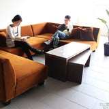 3人掛け ローソファー 左肘掛け | LLDロングソファ-L モケット