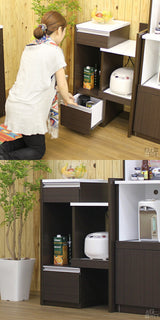 サイズオーダー 伸縮 キッチン収納 | R+レンジ 30L