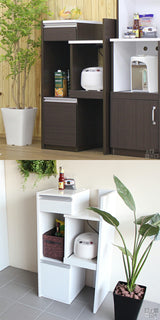 サイズオーダー 伸縮 キッチンラック | R+レンジ 30H