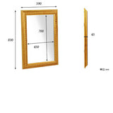 ミラー 鏡 ホワイト | F-002 ウォールミラー 4570