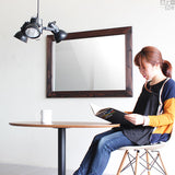 ウォールミラー ダークブラウン | STYLEミラーWM6090