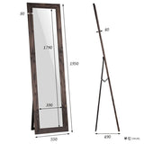 スタンドミラー ダークブラウン | STYLEミラーSM4018