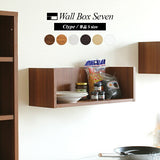 ウォールシェルフ コの字 | WallBox7 C 単品S 木目