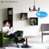 ウォールシェルフ 正方形 | WallBox7 A 単品M 木目