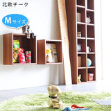 ウォールシェルフ 正方形 | WallBox7 A 単品M 木目