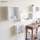 ウォールシェルフ 正方形 | WallBox7 D 木目