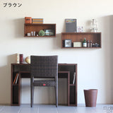 ウォールシェルフ 長方形 セット | WallBox7 E 木目 【SET】