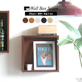 ウォールシェルフ 正方形 | WallBox7 D 単品S 木目