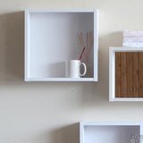 ウォールシェルフ 正方形 | WallBox7 D 単品S 木目