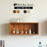 ウォールシェルフ 長方形 | WallBox7 E 単品S 木目