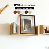 ウォールシェルフ コの字 | WallBox7 F 単品S 木目