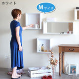 ウォールシェルフ 正方形 | WallBox7 D 単品M 木目