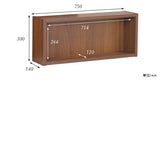 ウォールシェルフ 長方形 | WallBox7 E 単品M 木目